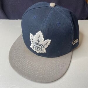 NEW ERA Toronto Maple Leafs 9FIFTY Snapback Hat Navy‎ Grey Fitted Baseball Cap